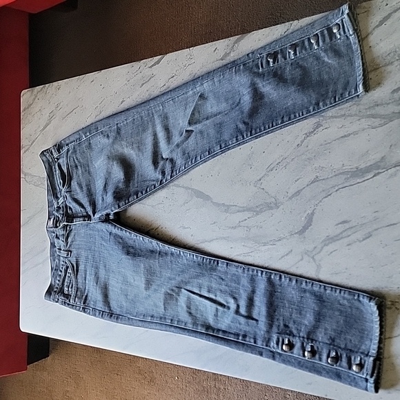 ANLO jeans with ankle button detail Dark Wash  size 29 - Picture 5 of 15